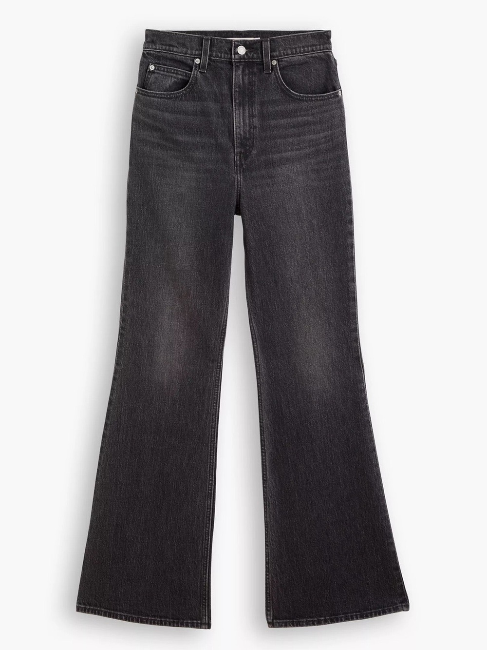 Levi's 70’s High Flare Washed Black Wide-Leg High-Rise Jeans Premium Big E Sz 26